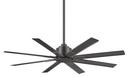 52 in. 8-Blade Outdoor Ceiling Fan in Smoked Iron