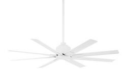52 in. 8-Blade Indoor/Outdoor Ceiling Fan in Flat White