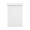 23 x 72 in. Faux Wood Window Covering in Bright White