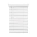 23 x 72 in. Cordless Faux Wood Blind in Bright White 