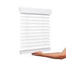 24X72 SMTH 2 IN BRIGHT WHITE FAUX WOOD CORDLESS BLIND 