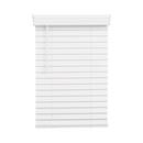 35" W x 72"H Cordless 2" Faux Wood Window Blinds in Bright White 