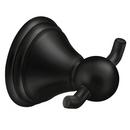 MATTE BLACK DOUBLE ROBE HOOK 