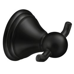 Double Robe Hook in Matte Black