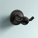 MATTE BLACK DOUBLE ROBE HOOK 