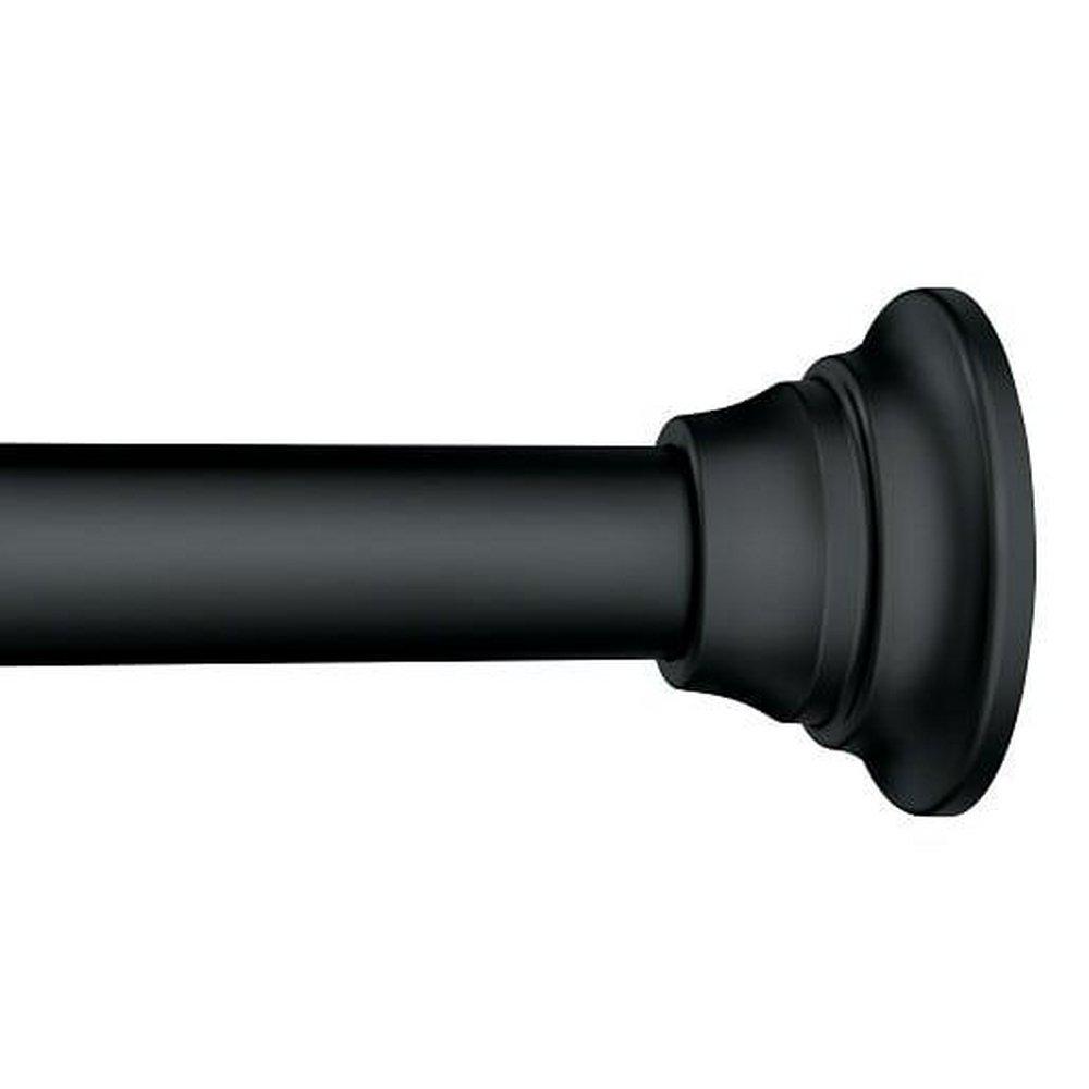 Moen Matte Black 72 in. Wall Mount Tension Rod 