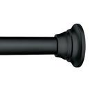 72 in. Wall Mount Tension Rod in Matte Black