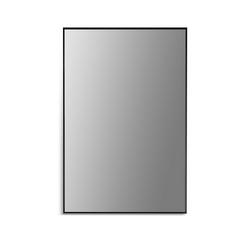 24 x 36 in. Flat Edge Rectangular Mirror in Matte Black