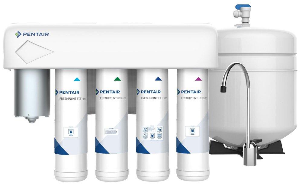 GRO-475BP RO SYSTEM 4-STAGE WITH PUMP 75GPD 