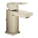 Single Handle Monoblock Bathroom Sink Faucet in Brushed Nickel