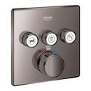 Four Handle Thermostatic Valve Trim in Hard Graphite