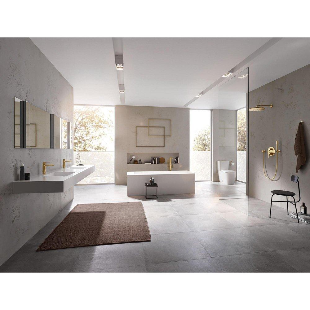 GROHE Brushed Nickel Two Handle Pressure Balancing Valve Trim 