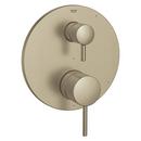 GROHE Brushed Nickel Two Handle Pressure Balancing Valve Trim 