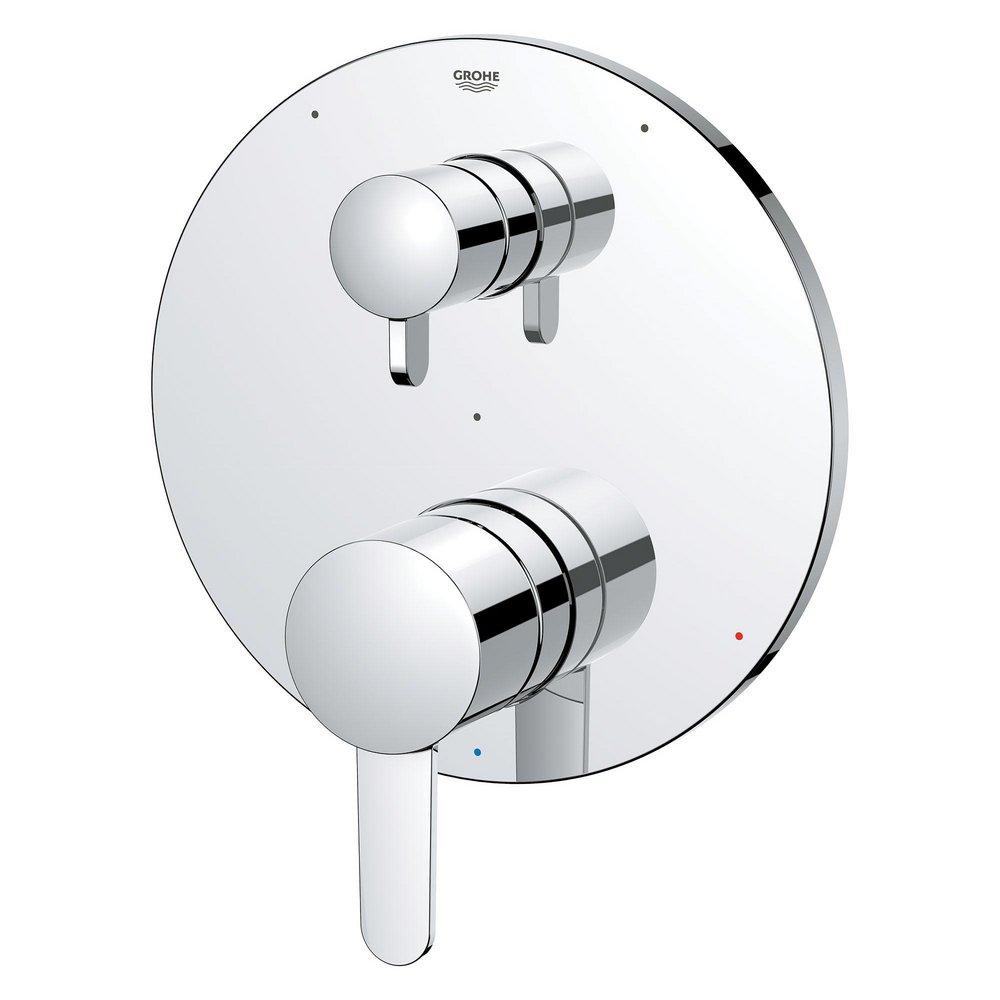 GROHE StarLight&reg; Chrome Two Handle Pressure Balancing Valve Trim 