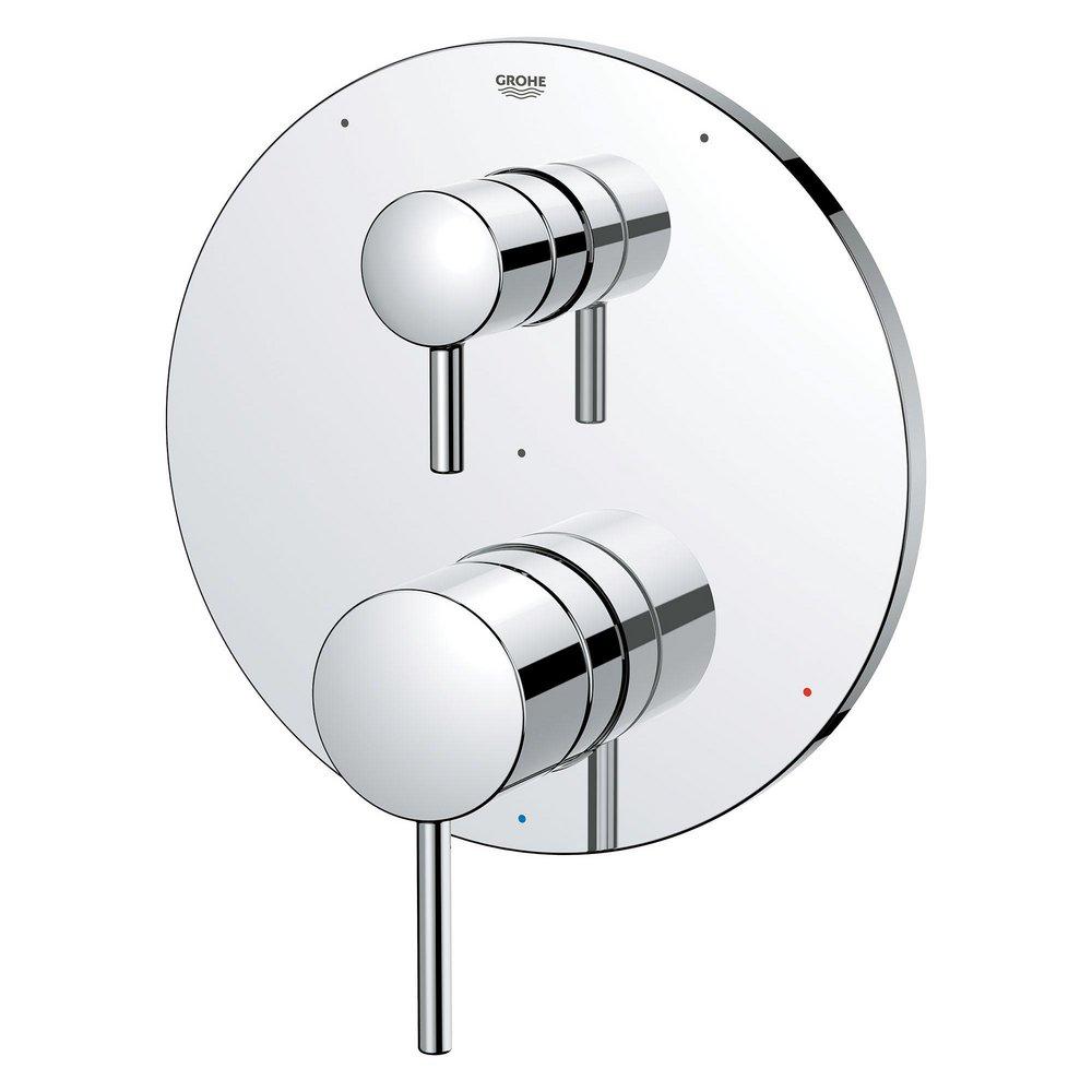 GROHE Starlight Chrome Two Handle Pressure Balancing Valve Trim 