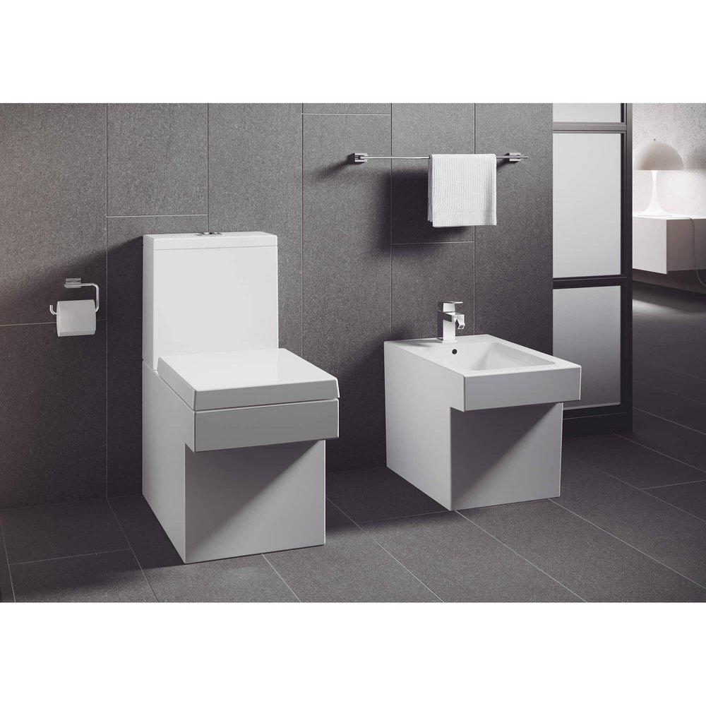 GROHE Brushed Cool Sunrise Wall Mount Toilet Tissue Holder 