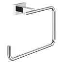 GROHE Brushed Cool Sunrise Rectangular Open Towel Ring 