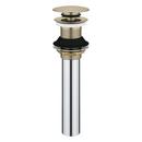 BATHROOM SINK POP-UP DRAIN WITHOUT OVERFLOW 