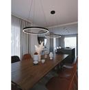 AFX Black/White 40W 2-Light Integrated LED Pendant Light 