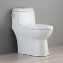 JADE SENSOR FLUSH ONE-PIECE ELONGATED TOILET WITH SOFT CLOSING SEAT COVER 