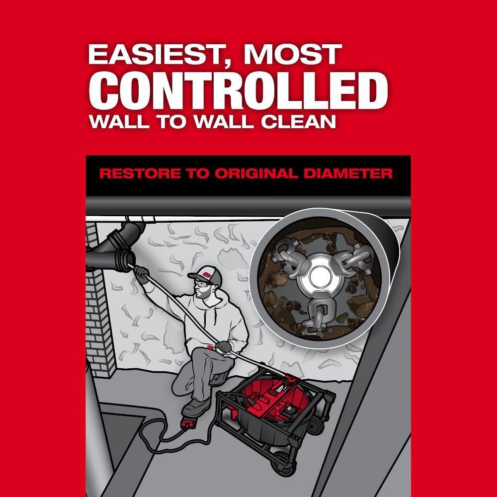 M18 FUEL HIGH SPEED CHAIN SNAKE FOR 1-1/2 ? 4 PIPES 