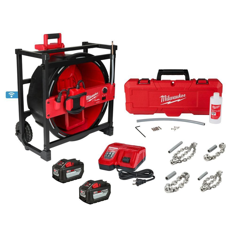 Milwaukee® M18™ High Speed Chain Snake for 1-1/2 in.-4 in. Pipes