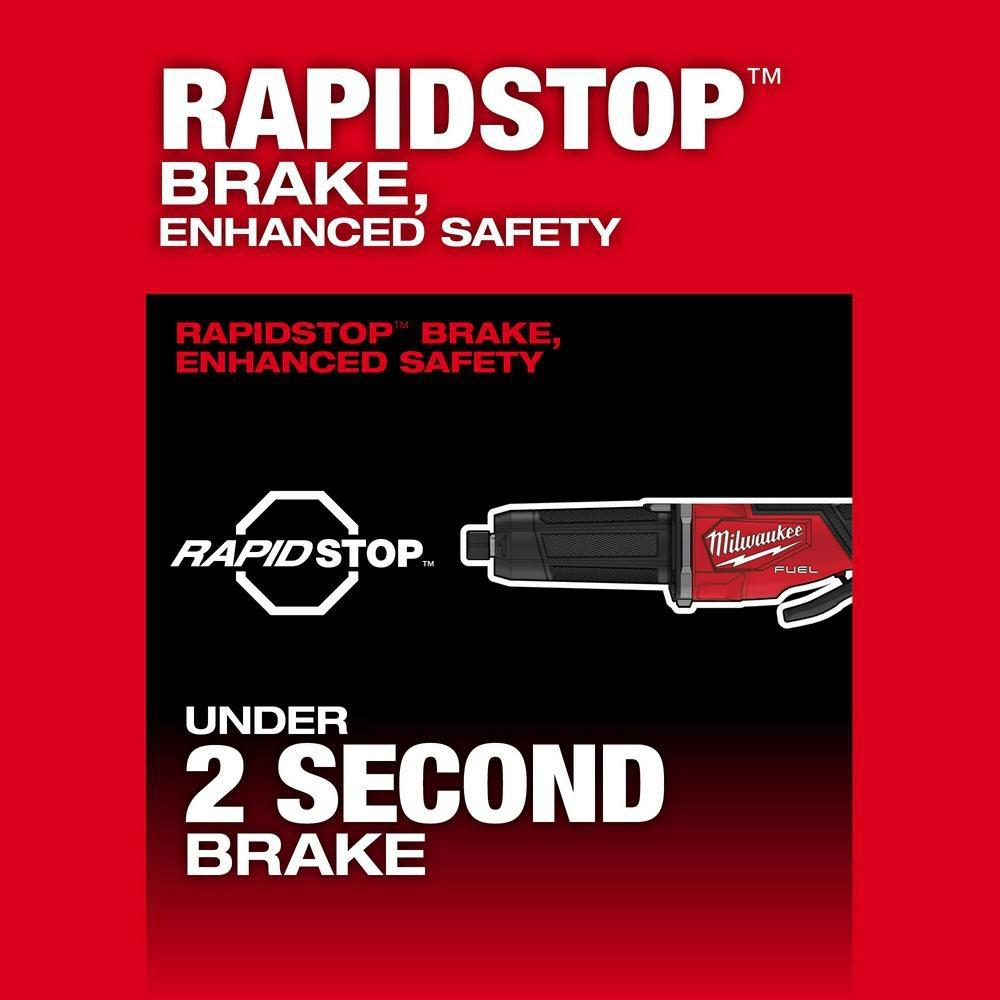 M18 FUEL VARIABLE SPEED BRAKING DIE GRINDER PADDLE SWITCH W/ ONE-KEY 