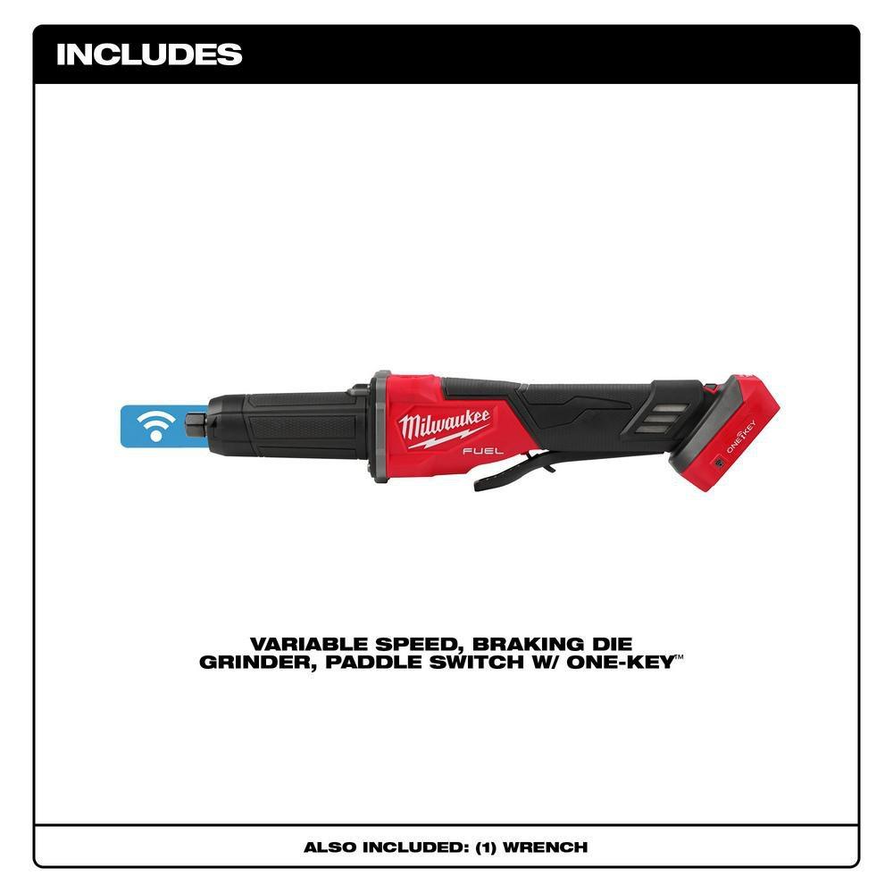 18V Variable Speek Braking Die Grinder Paddle Switch with ONE-KEY&trade; 