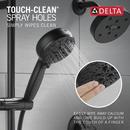 Delta Faucet Matte Black Multi Function Hand Shower 