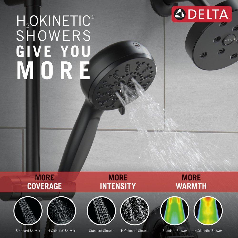 Delta Faucet Matte Black Multi Function Hand Shower 