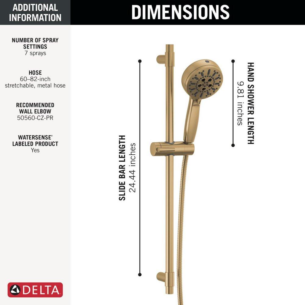 Delta Faucet Lumicoat® Champagne Bronze Multi Function Hand Shower 