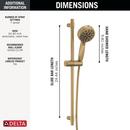 Delta Faucet Lumicoat® Champagne Bronze Multi Function Hand Shower 