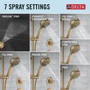 Delta Faucet Lumicoat® Champagne Bronze Multi Function Hand Shower 