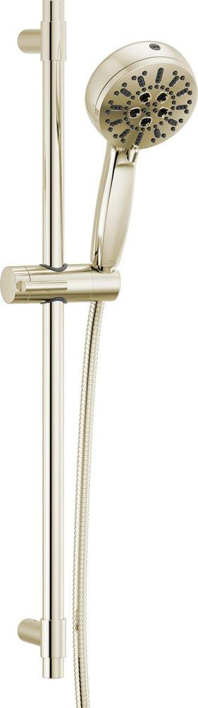 DELTA UNIVERSAL SHOWERING COMPONENTS: 7-SETTING SLIDE BAR HAND SHOWER WITH CLEANING SPRAY 