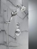 DELTA UNIVERSAL SHOWERING COMPONENTS: 7-SETTING SLIDE BAR HAND SHOWER WITH CLEANING SPRAY 