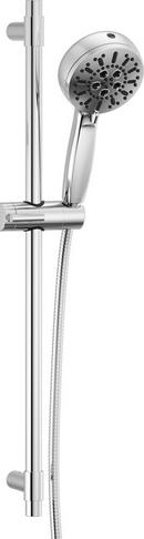 DELTA UNIVERSAL SHOWERING COMPONENTS: 7-SETTING SLIDE BAR HAND SHOWER WITH CLEANING SPRAY 