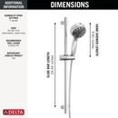 Delta Faucet Lumicoat Chrome Multi Function Hand Shower 