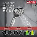 Delta Faucet Lumicoat Chrome Multi Function Hand Shower 