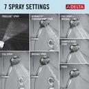 Delta Faucet Lumicoat Chrome Multi Function Hand Shower 