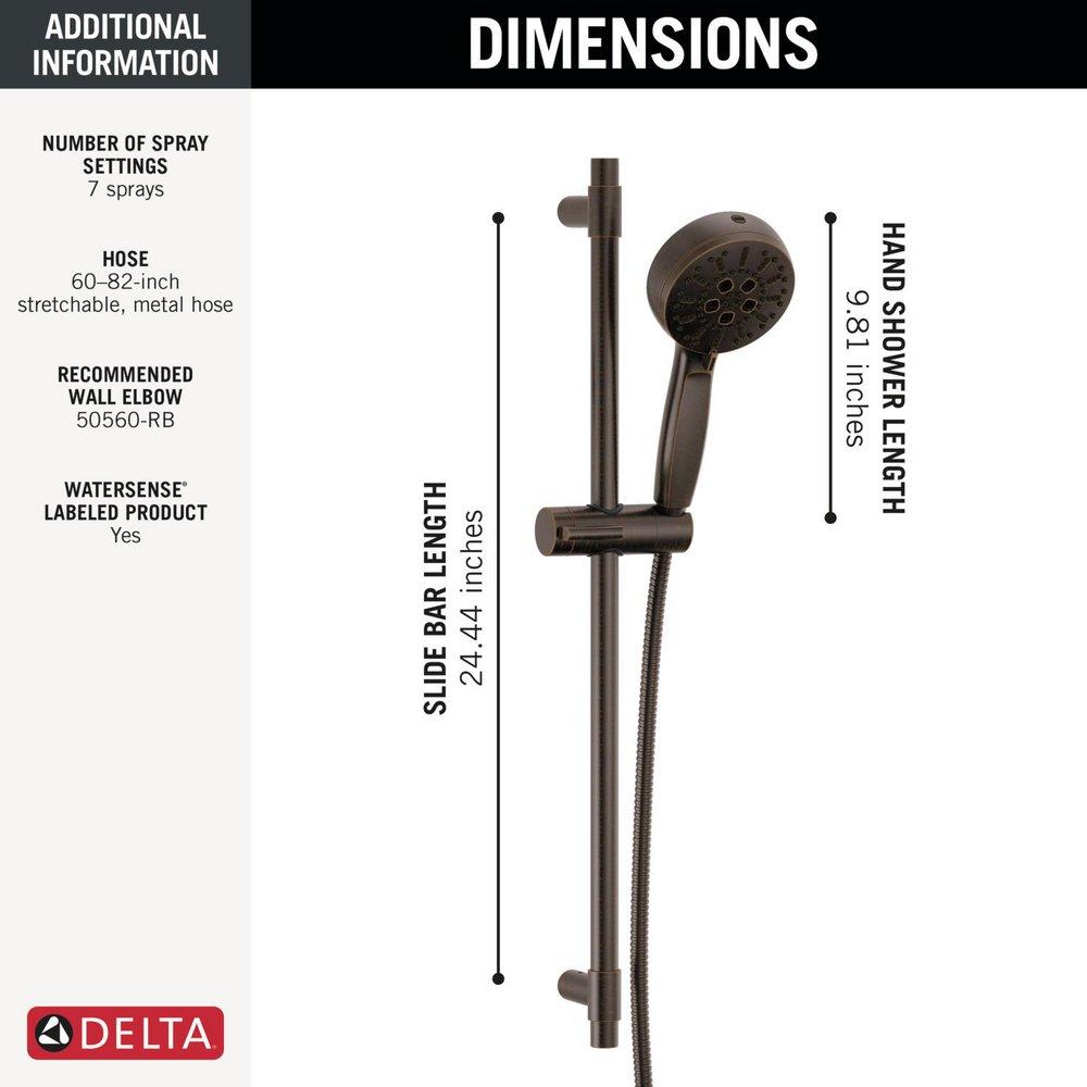 Delta Faucet Venetian Bronze Multi Function Hand Shower 