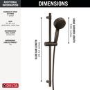 Delta Faucet Venetian Bronze Multi Function Hand Shower 