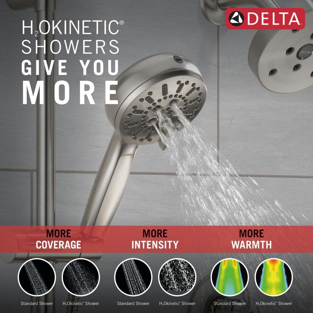 Delta Faucet Lumicoat&reg; Stainless Multi Function Hand Shower 