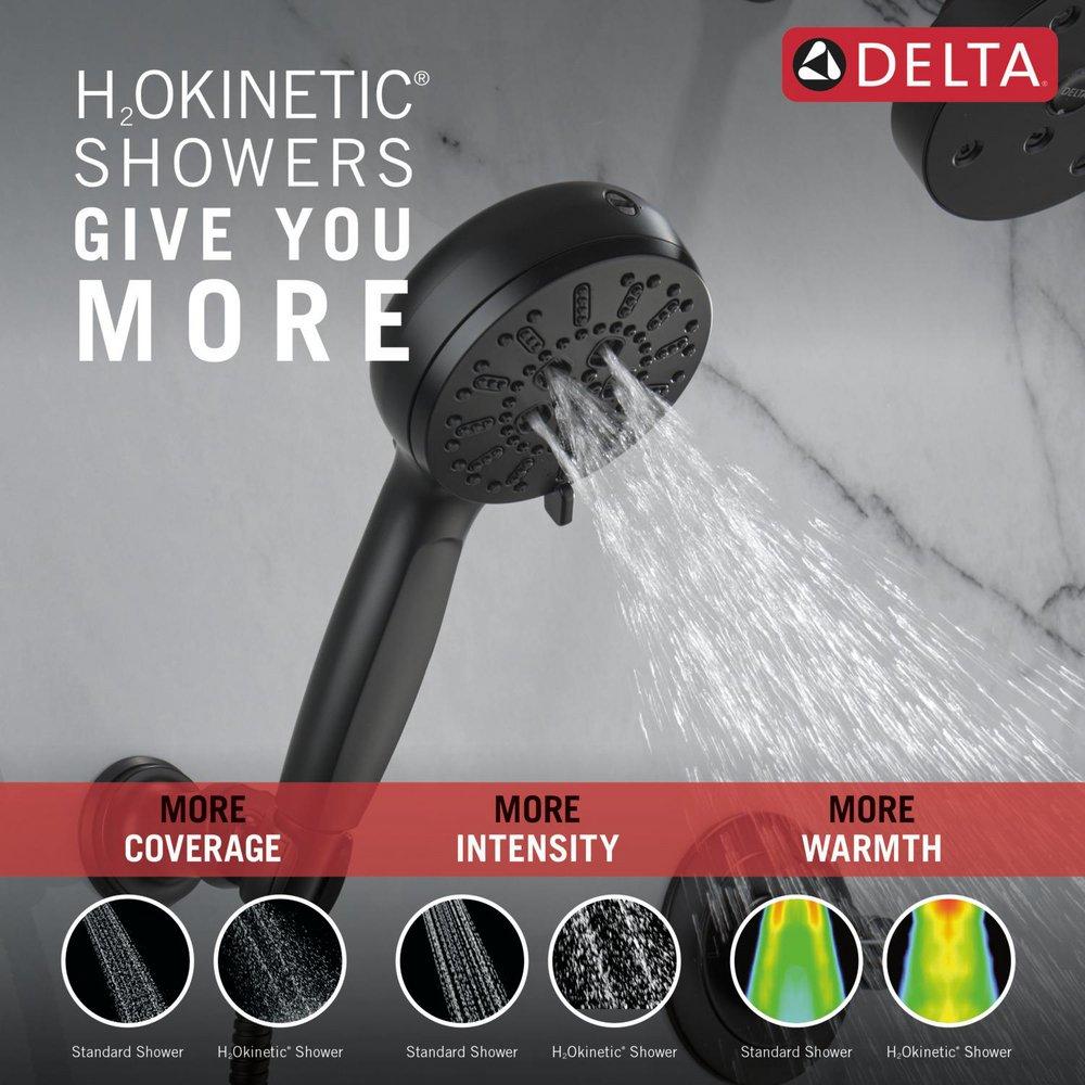 Delta Faucet Matte Black Multi Function Hand Shower 