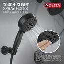 Delta Faucet Matte Black Multi Function Hand Shower 