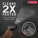 Delta Faucet Matte Black Multi Function Hand Shower 