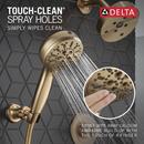 Delta Faucet Lumicoat Champagne Bronze Multi Function Hand Shower 