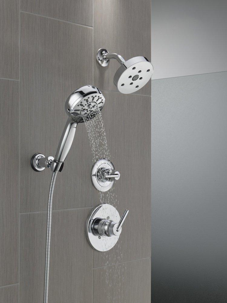 DELTA UNIVERSAL SHOWERING COMPONENTS: 7-SETTING WALL MOUNT HAND SHOWER WITH CLEANING SPRAY 