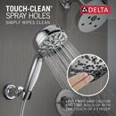 Delta Faucet Lumicoat Chrome Multi Function Hand Shower 