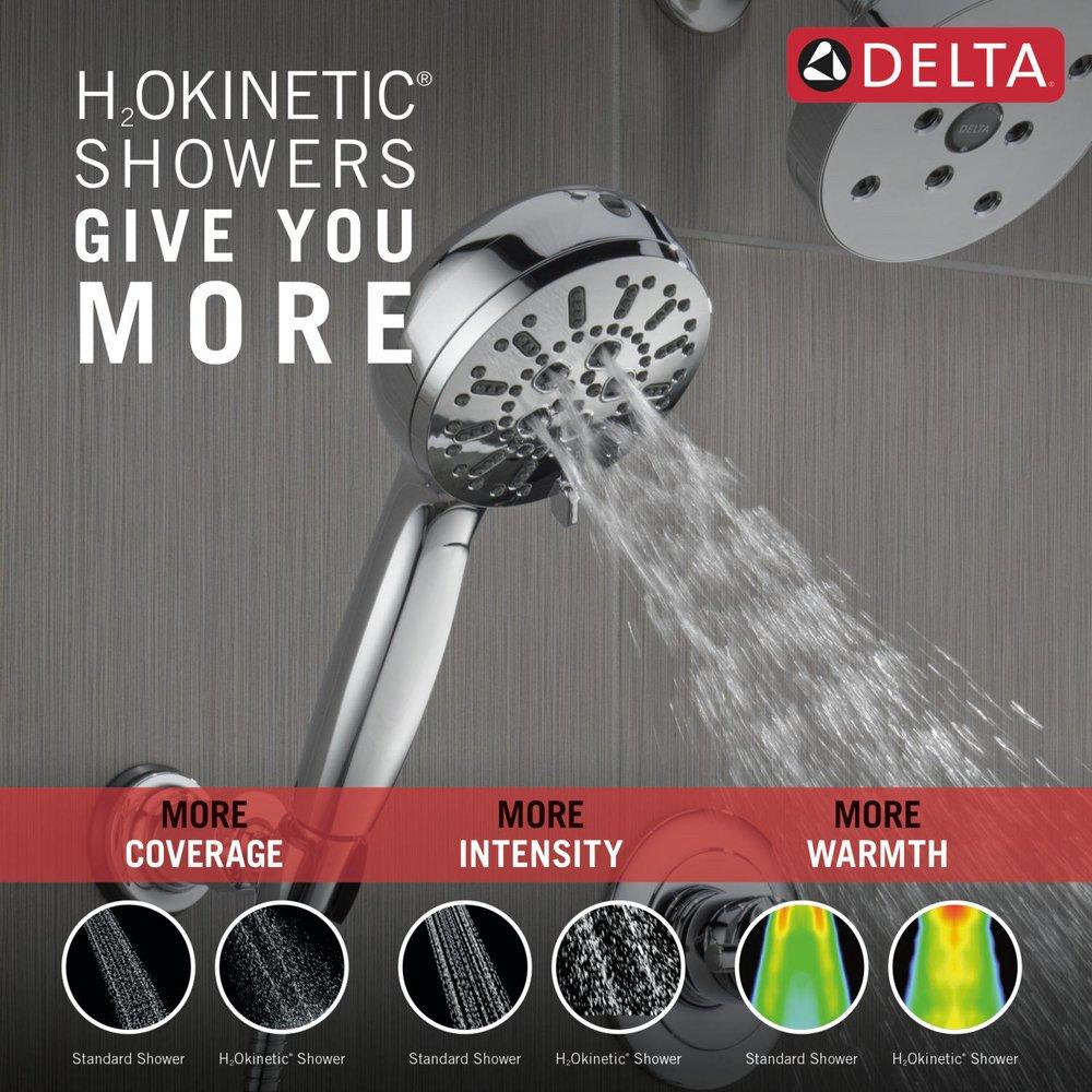 Delta Faucet Lumicoat Chrome Multi Function Hand Shower 