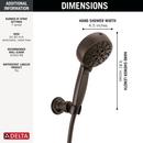 Delta Faucet Venetian Bronze Multi Function Hand Shower 
